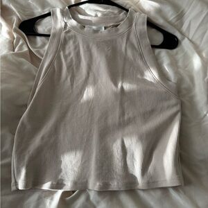 Boheme Ribbed Tank Top in Cream